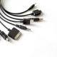 Different types of cell phone charging plugs